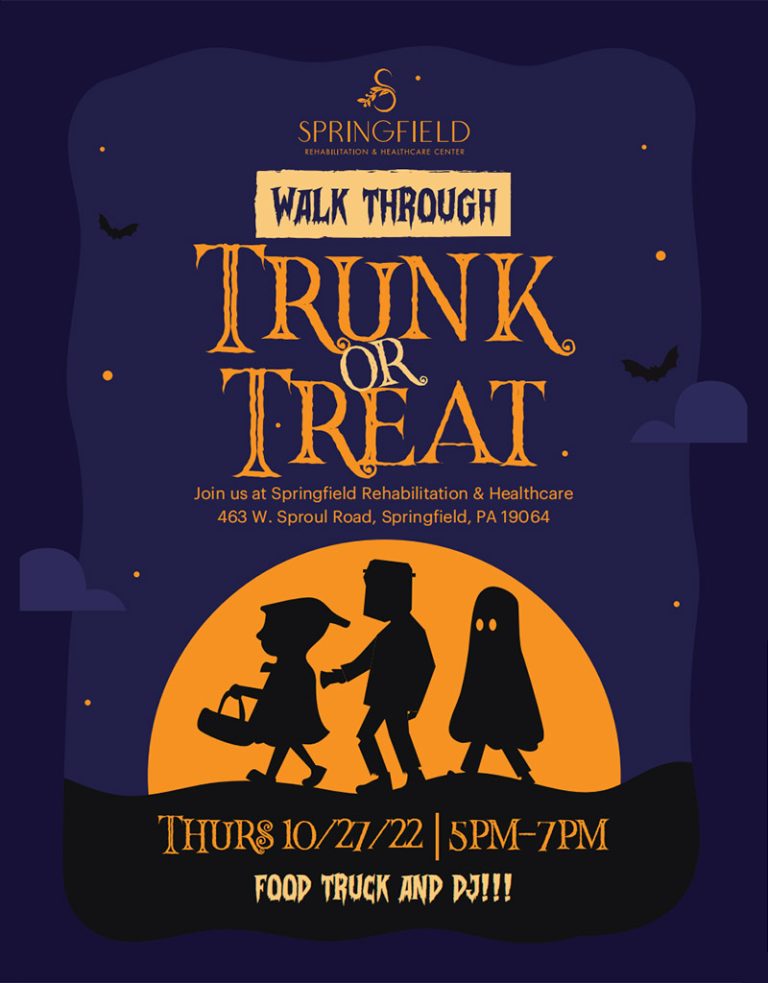 Springfield Rehabilitation & Healthcare Center to Host Trunk or Treat